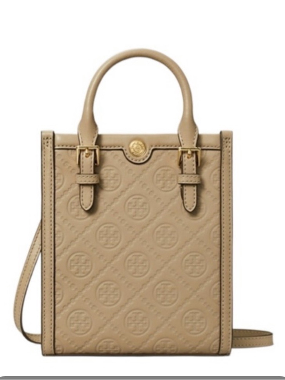 Tory Burch T Monogram Leather Mini Tote